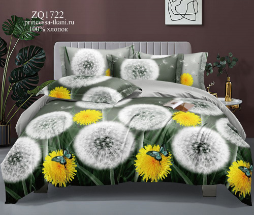 КПБ Поплин на резинке Арт. ZQ1722