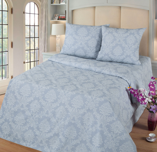 КПБ Поплин Арт. Графит (жаккард)